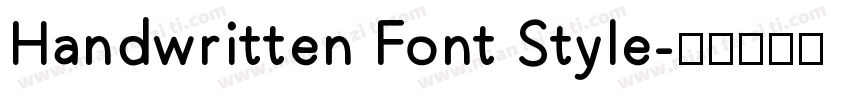 Handwritten Font Style字体转换